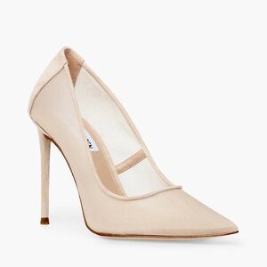 Steve Madden Nude Mesh Pointed Toe Heels